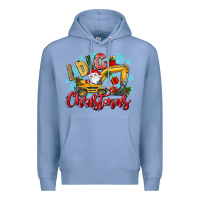 Colony Blue i dig christmas Premium Hoodie - texasbilliewilder