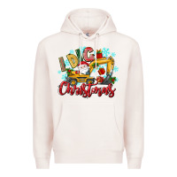 Pale Pink i dig christmas Premium Hoodie - texasbilliewilder