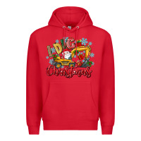 Red i dig christmas Premium Hoodie - texasbilliewilder