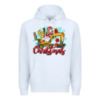 White i dig christmas Premium Hoodie - texasbilliewilder
