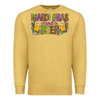 Antique Gold Mardi Gras and beer Premium Sweatshirt - NancyCooperArtShop