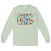 Matcha somebody's feral child Long Sleeve Tee - MaliasSmallBusiness