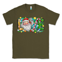 Army Green Love Santa Classic Tee - CowhideDigitalArt