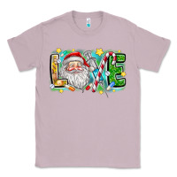Lilac Love Santa Classic Tee - CowhideDigitalArt