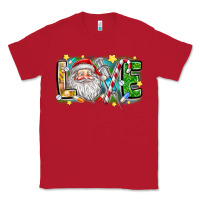 Red Love Santa Classic Tee - CowhideDigitalArt