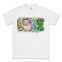 White Love Santa Classic Tee - CowhideDigitalArt