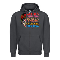 Smoke mexican sugar skull latina chingona bonita Zipper Hoodie - LillyAllenDesigns