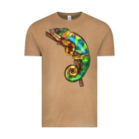Vintage Camel Chameleon Lizard Illustrations Vintage Tee - LillyAllenDesigns