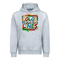 Heather Grey color outside the lines autism Urban Hoodie - OliviaCreatesArt