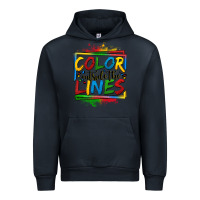 Navy color outside the lines autism Urban Hoodie - OliviaCreatesArt