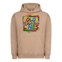 Pigment Burro color outside the lines autism Urban Hoodie - OliviaCreatesArt