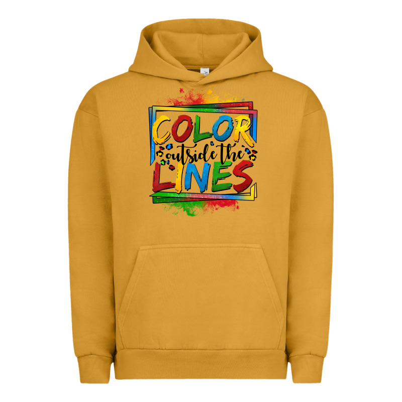 Color Outside The Lines Autism Urban Hoodie by OliviaCreatesArt | Teevron