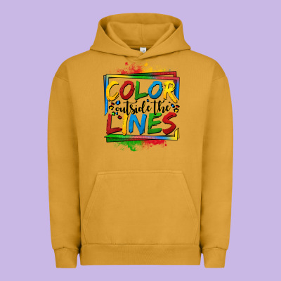 Color Outside The Lines Autism Urban Hoodie Designed By Oliviacreatesart