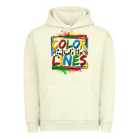 Pigment Pistachio color outside the lines autism Urban Hoodie - OliviaCreatesArt