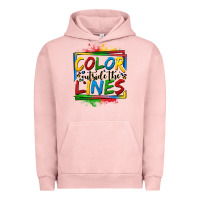 Pigment Salmon color outside the lines autism Urban Hoodie - OliviaCreatesArt