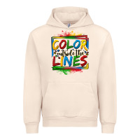 Sandshell color outside the lines autism Urban Hoodie - OliviaCreatesArt