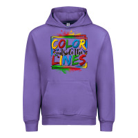 Tulip color outside the lines autism Urban Hoodie - OliviaCreatesArt