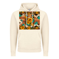 Vintage Artic sunflower gemstone leopard cowhide horseshoe Vintage Hoodie - Artiststas