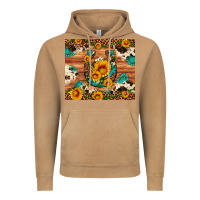 Vintage Camel sunflower gemstone leopard cowhide horseshoe Vintage Hoodie - Artiststas