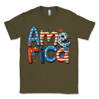 Army Green america Classic Tee - MaliasSmallBusiness