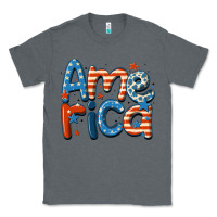 Charcoal Heather america Classic Tee - MaliasSmallBusiness