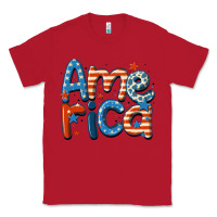 Red america Classic Tee - MaliasSmallBusiness