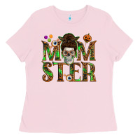 Bubblegum Pink Momster Ladies Tee - texasbilliewilder