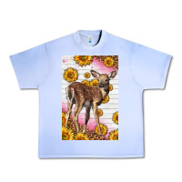 Grape Ice Western Cute Baby Deer Fawn Urban Heavy Tee - LillyAllenDesigns