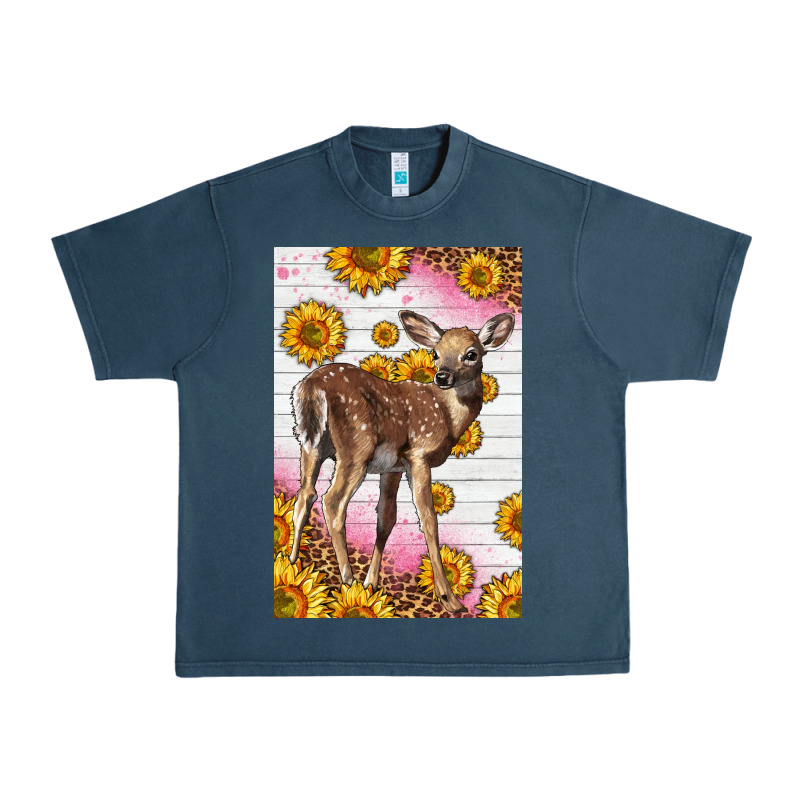 Western Cute Baby Deer Fawn Urban Heavy Tee by LillyAllenDesigns | Teevron