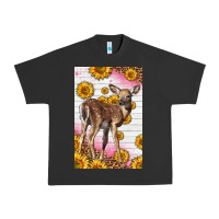 Pigment Black Western Cute Baby Deer Fawn Urban Heavy Tee - LillyAllenDesigns