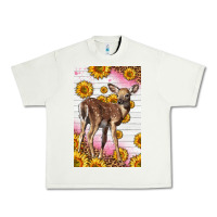 Pistachio Western Cute Baby Deer Fawn Urban Heavy Tee - LillyAllenDesigns