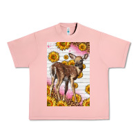 Salmon Western Cute Baby Deer Fawn Urban Heavy Tee - LillyAllenDesigns