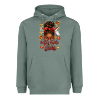 Sage santa favorite tax specialist afro messy bun Heavyweight Hoodie - texasbilliewilder