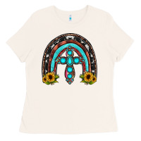 Bone cross rainbow Ladies Tee - JahusDesignShop