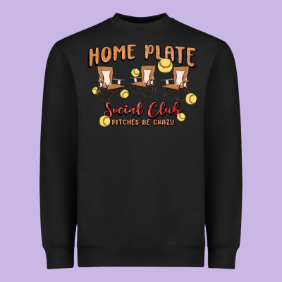 Glitter Softball Heavyweight Sweatshirt Designed By Maliassmallbusiness