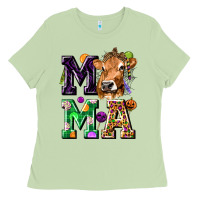Matcha Mama Cow Halloween Ladies Tee - texasbilliewilder