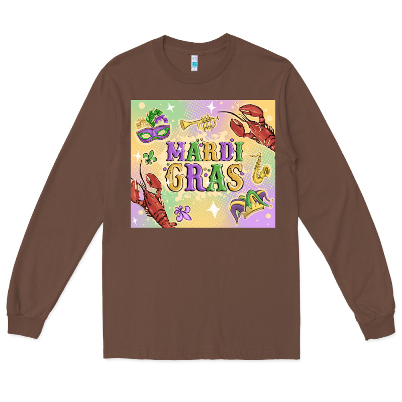 Mardi Gras Long Sleeve Tee by MaliasSmallBusiness | Teevron