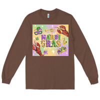 Chestnut mardi gras Long Sleeve Tee - MaliasSmallBusiness