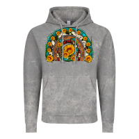 Cloud Rock sunflower gemstone leopard cowhide horseshoe rainbow Vintage Hoodie - Artiststas