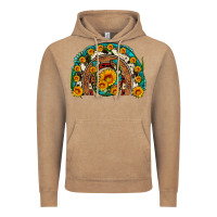 Vintage Coffee sunflower gemstone leopard cowhide horseshoe rainbow Vintage Hoodie - Artiststas