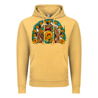 Vintage Mustard sunflower gemstone leopard cowhide horseshoe rainbow Vintage Hoodie - Artiststas