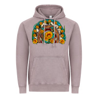 Vintage Zinc sunflower gemstone leopard cowhide horseshoe rainbow Vintage Hoodie - Artiststas
