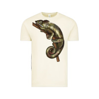Vintage Arctic Green Chameleon Lizard Illustrations Vintage Tee - LillyAllenDesigns