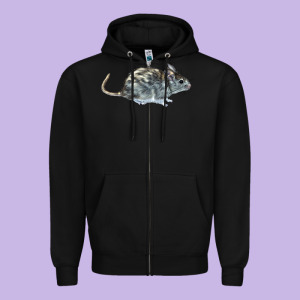 Packrat Aka, Woodrat Zipper Hoodie Designed By Lillyallendesigns