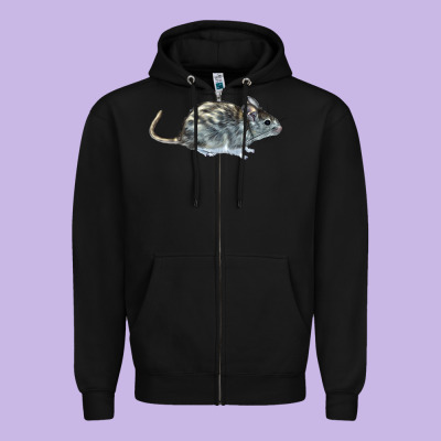Packrat Aka, Woodrat Zipper Hoodie Designed By Lillyallendesigns