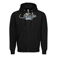 Black packrat aka, woodrat Zipper Hoodie - LillyAllenDesigns