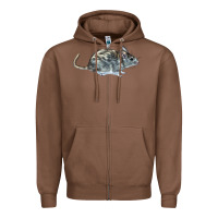 Chestnut packrat aka, woodrat Zipper Hoodie - LillyAllenDesigns