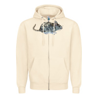 Sandshell packrat aka, woodrat Zipper Hoodie - LillyAllenDesigns