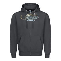 Smoke packrat aka, woodrat Zipper Hoodie - LillyAllenDesigns
