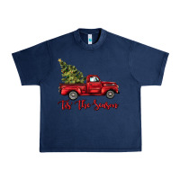 Navy tis the season Urban Heavy Tee - BarkalooDesign